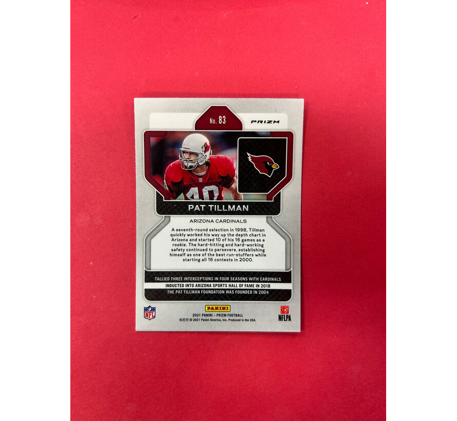 2021 PANINI PRIZM PAT TILLMAN SILVER PRIZM