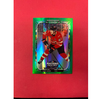 UPPER DECK 2025-26 O-PEE-CHEE SIDNEY CROSBY 4 NATIONS FACEOFF GREEN /33