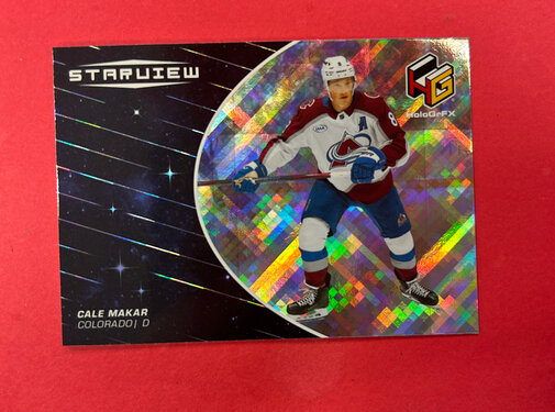 UPPER DECK 2025-26 UPPER DECK EXTENDED CALE MAKAR STARVIEW SSP