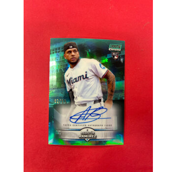 TOPPS 2025 TOPPS STADIUM CLUB CHROME AGUSTIN RAMIREZ AQUA AUTO /99