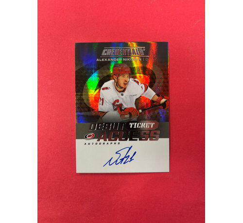 UPPER DECK 2025-26 UPPER DECK CREDENTIALS ALEXANDER NIKISHIN DEBUT TICKET ACCESS AUTO /199
