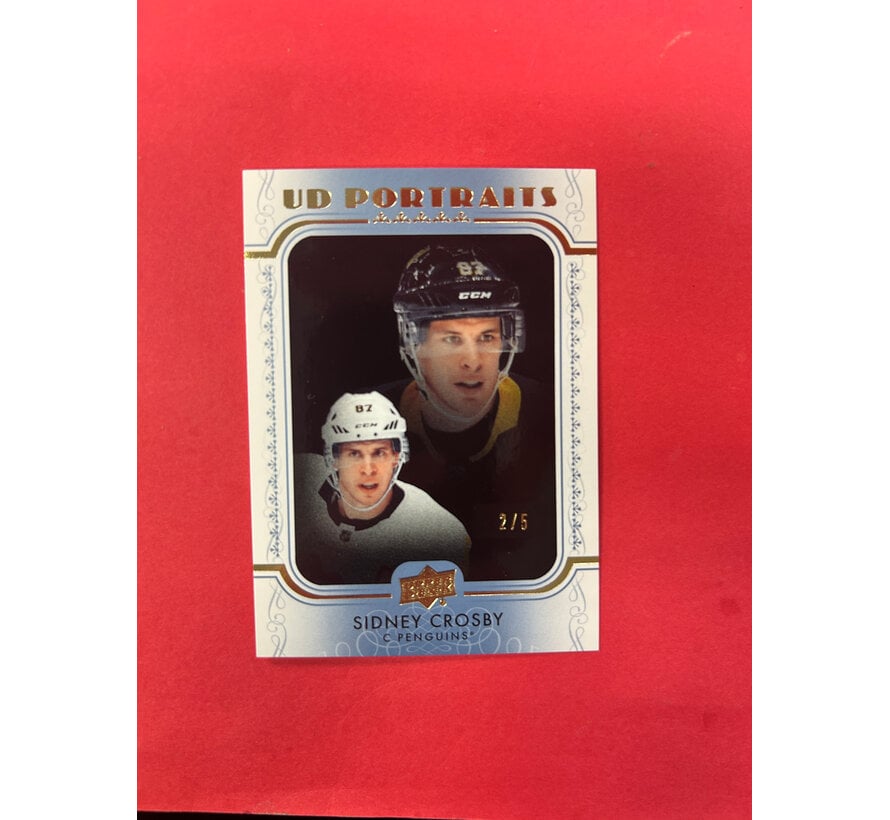 2019-20 UPPER DECK SERIES 1 SIDNEY CROSBY PLATINUM BLUE PORTRAITS /5