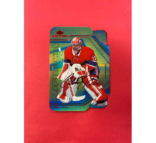 UPPER DECK 2021-22 UPPER DECK MVP CAREY PRICE MVPWATCH SPECTRUM /20