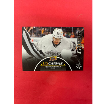 UPPER DECK 2021-22 UPPER DECK SERIES 1 QUINTON BYFIELD YOUNG GUNS CANVAS BLACK