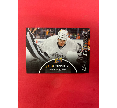 UPPER DECK 2021-22 UPPER DECK SERIES 1 QUINTON BYFIELD YOUNG GUNS CANVAS BLACK