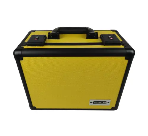 EVORETRO EVORETRO GRADED CARD STORAGE BOX TSA LOCK YELLOW 3 ROW