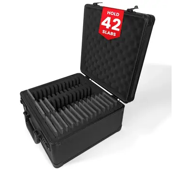 EVORETRO EVORETRO 3 ROW WITH INDIVIDUAL SLOT FIT FOR 42 GRADED CARDS - BLACK