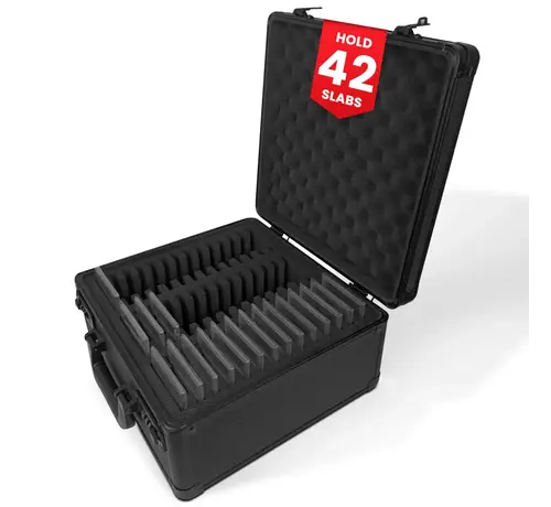 EVORETRO EVORETRO 3 ROW WITH INDIVIDUAL SLOT FIT FOR 42 GRADED CARDS - BLACK