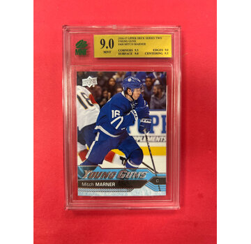 UPPER DECK 2016-17 UPPER DECK SERIES 2 MITCH MARNER YOUNG GUNS MNT GRADED 9