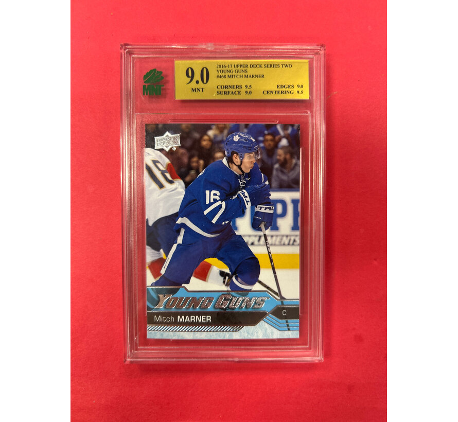 2016-17 UPPER DECK SERIES 2 MITCH MARNER YOUNG GUNS MNT GRADED 9