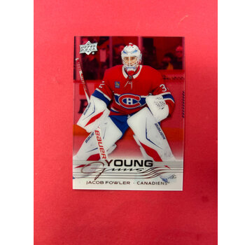 UPPER DECK 2025-26 UPPER DECK EXTENDED JACOB FOWLER YOUNG GUNS CLEAR CUT SSP
