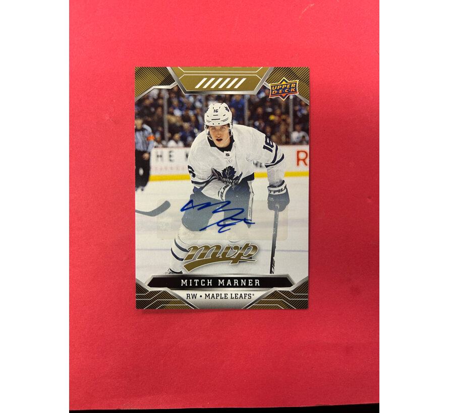 2019-20 UPPER DECK MVP MITCH MARNER GOLD SIGNATURES SSP