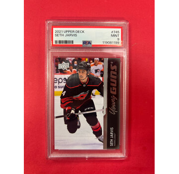 UPPER DECK 2021-22 UPPER DECK EXTENDED SETH JARVIS YOUNG GUNS PSA GRADED 9