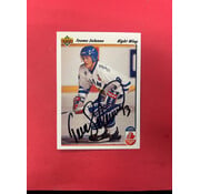 UPPER DECK 1991 UPPER DECK TEEMU SELANNE AUTOGRAPHED WITH NUMBER #13