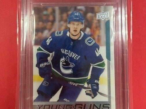 UPPER DECK 2018-19 UPPER DECK SERIES 2 YOUNG GUNS ELIAS PETTERSSON #248 BGS 9.5