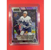 UPPER DECK 2023-24 UPPER DECK OPC PLATINUM VIOLET PIXELS MARQUEE ROOKIE MATTHEW KNIES /299 #205