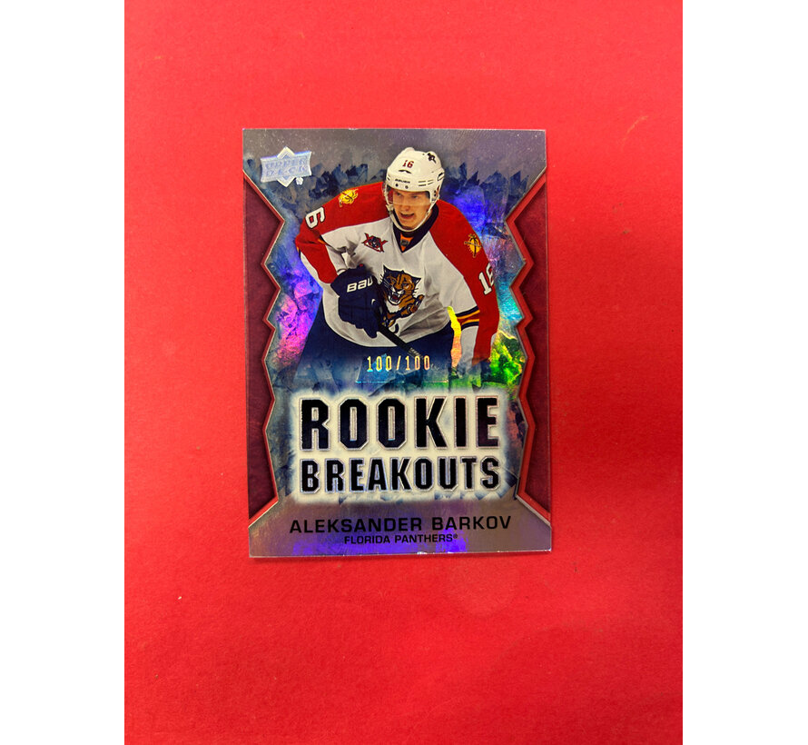 2013-14 UPPER DECK SERIES 2 ALEKSANDER BARKOV ROOKIE BREAKOUTS 100/100