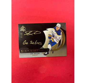 UPPER DECK 2024-25 SP AUTHENTIC JIRI KULICH SIGN IF THE TIMES BLACK INSCRIBED /99