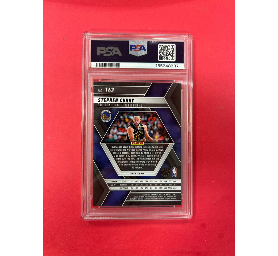 2024 PANINI MOSAIC STEPHEN CURRY GENESIS PSA GRADED 9