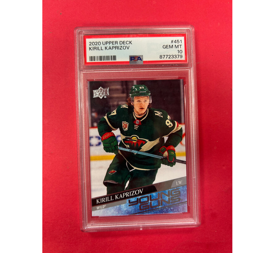 2020 UPPER DECK KIRILL KAPRIZOV YOUNG GUNS PSA GRADED 10
