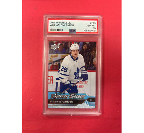 UPPER DECK 2016 UPPER DECK WILLIAM NYLANDER YOUNG GUNS PSA GRADED 10