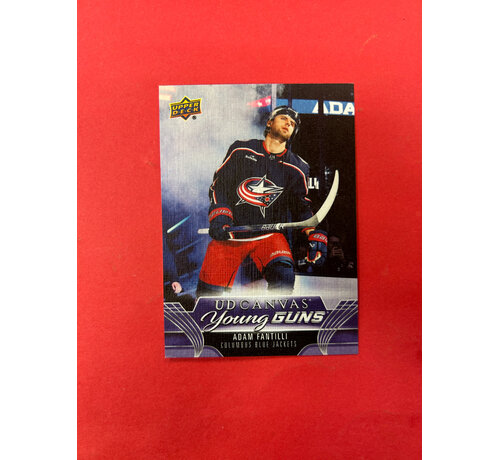 UPPER DECK 2023-24 UPPER DECK EXTENDED ADAM FANTILLI YOUNG GUNS CANVAS