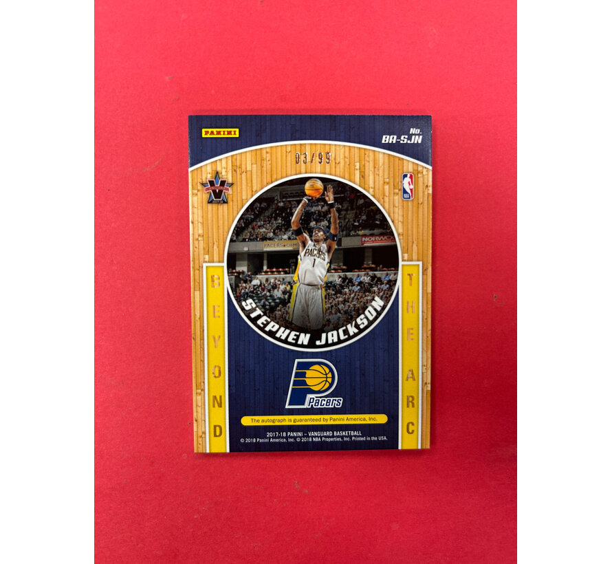 2017-18 PANINI VANGAURD STEPHEN JACKSON AUTOGRAPH /99
