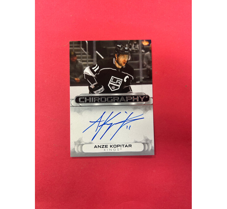 2023-24 SP AUTHENTIC ANZE KOPITAR CHIROGRAPHY AUTOGRAPH