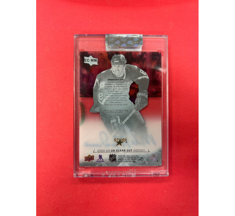 2022-23 UPPER DECK CLEAR CUT MIKE MODANO EXCLUSIVES AUTO /35