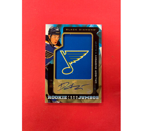 UPPER DECK 2025-26 UPPER DECK BLACK DIAMOND DALIBOR DVORSKY ROOKE TEAM LOGO JUMBOS AUTO /49