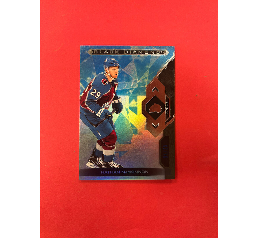 2022-23 UPPER DECK BLACK DIAMOND NATHAN MACKINNON SAPPHIRE /25
