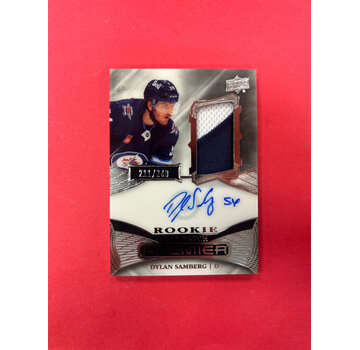 UPPER DECK 2022-23 UPPER DECK PREMIER DYLAN SAMBERG ROOKIE PATCH AUTO /249