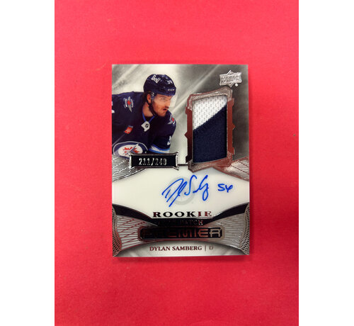 UPPER DECK 2022-23 UPPER DECK PREMIER DYLAN SAMBERG ROOKIE PATCH AUTO /249