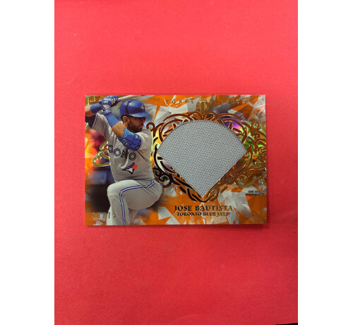 TOPPS 2015 TOPPS JOSE BAUTISTA DIAMOND CUT RELICS ORANGE /75