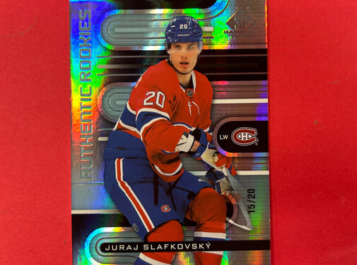 UPPER DECK 2022-23 SP GAME USED JURAJ SLAFKOVSKY TRUE ROOKIE /20