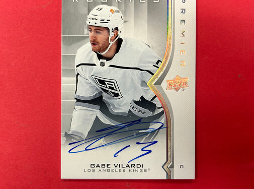 UPPER DECK 2021-22 UPPER DECK PREMIER GABE VILARDI ROOKIE AUTO