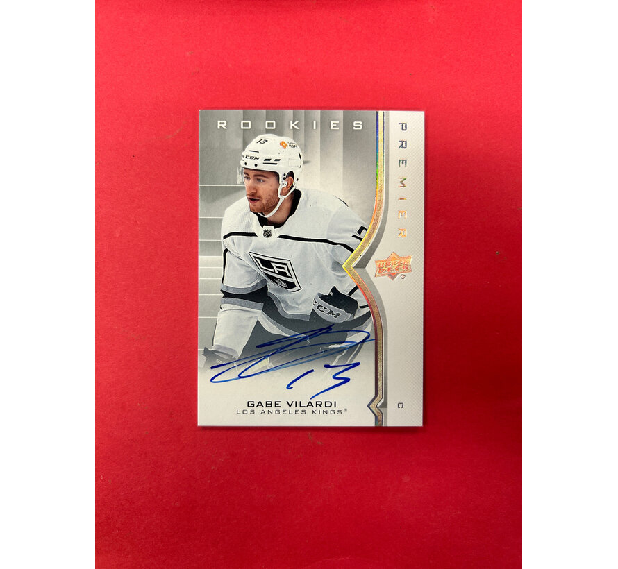 2021-22 UPPER DECK PREMIER GABE VILARDI ROOKIE AUTO