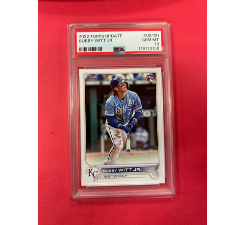 TOPPS 2022 TOPPS UPDATE BOBBY WITT JR ROOKIE PSA GRADED 10