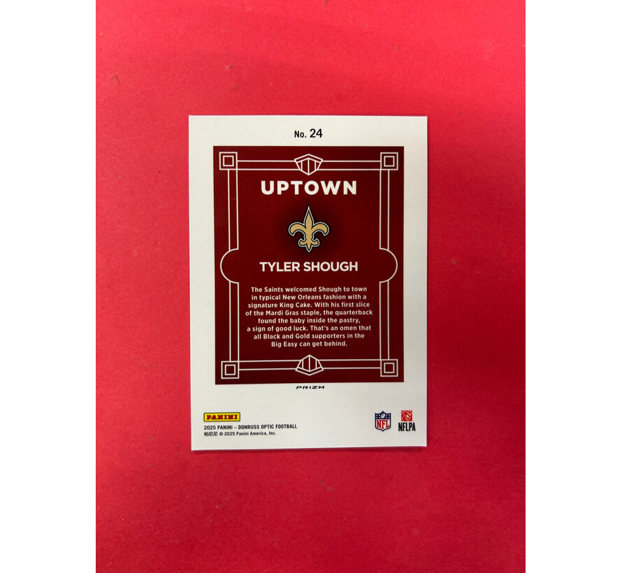 2025 PANINI OPTIC TYLER SHOUGH UPTOWN SSP
