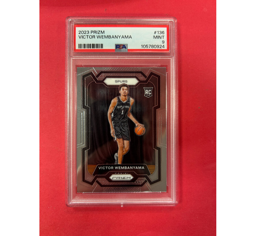 2023 PANINI PRIZM VICTOR WEMBANYAMA ROOKIE PSA GRADED 9