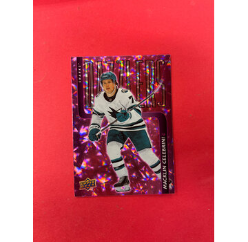 UPPER DECK 2025-26 UPPER DECK SERIES EXTENDED MACKLIN CELEBRINI PINK DAZZLER