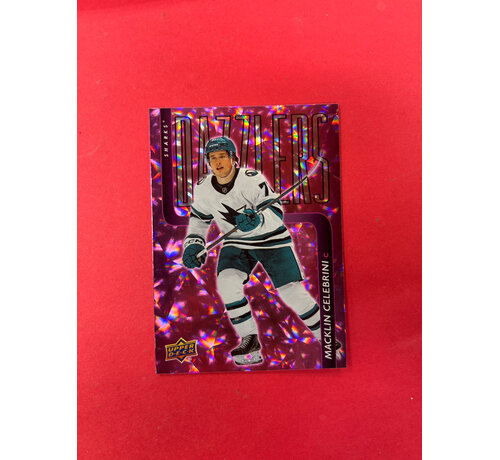 UPPER DECK 2025-26 UPPER DECK SERIES EXTENDED MACKLIN CELEBRINI PINK DAZZLER