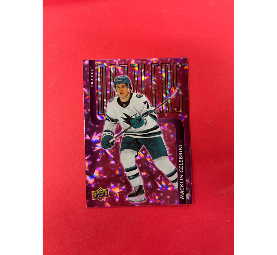 2025-26 UPPER DECK SERIES EXTENDED MACKLIN CELEBRINI PINK DAZZLER