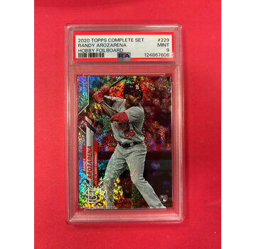 TOPPS 2020 TOPPS RANDY AROZARENA HOBBY FOILBOARD /229 PSA GRADED 9