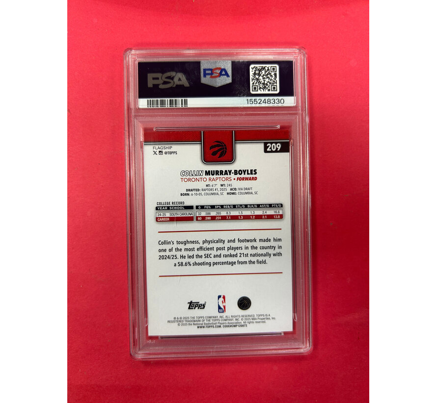 2025 TOPPS COLLIN MURRAY-BOYLES PINK DIAMANTE ROOKIE PSA GRADED 9