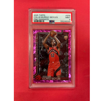 TOPPS 2025 TOPPS COLLIN MURRAY-BOYLES PINK DIAMANTE ROOKIE PSA GRADED 9
