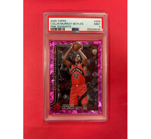 TOPPS 2025 TOPPS COLLIN MURRAY-BOYLES PINK DIAMANTE ROOKIE PSA GRADED 9