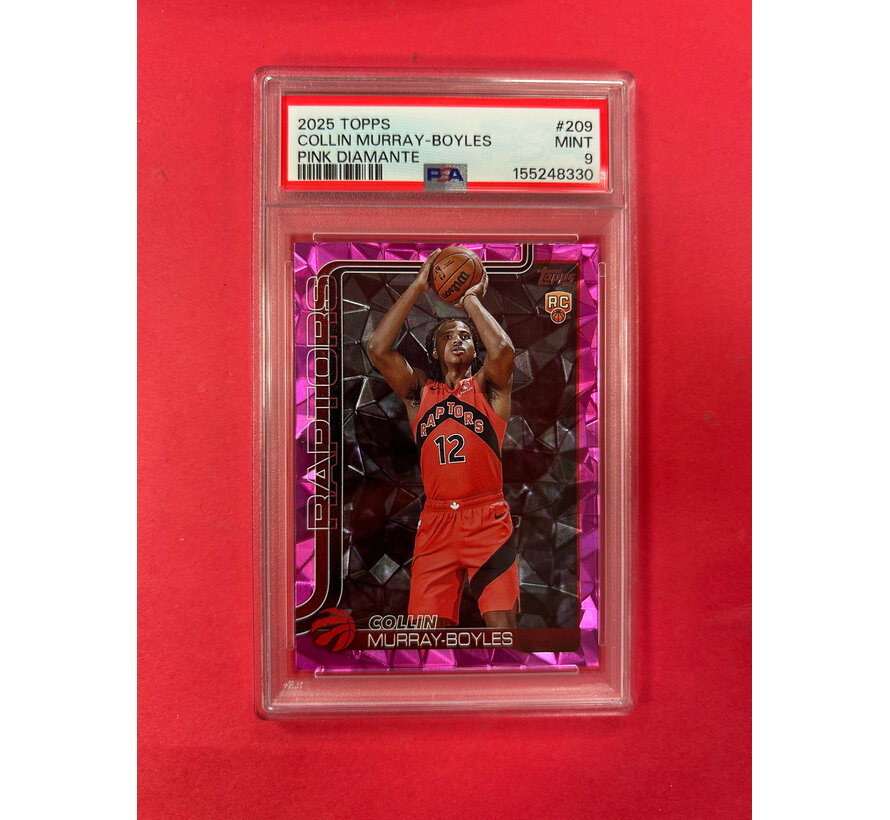 2025 TOPPS COLLIN MURRAY-BOYLES PINK DIAMANTE ROOKIE PSA GRADED 9