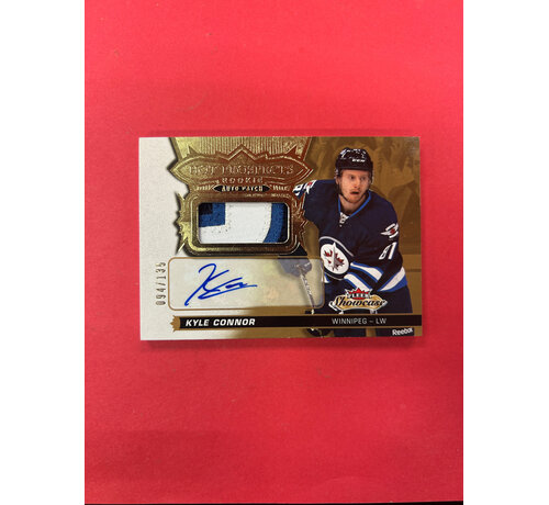 UPPER DECK 2016-17 FLEER HOT PROSECTS KYLE CONNOR ROOKIE AUTO PATCH /135
