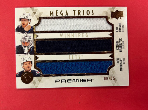 UPPER DECK 2024-25 UPPER DECK PREMIER MEGA TRIOS WINNIPEG JETS /25